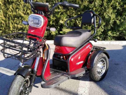 Двуместна Електрическа Триколка MaxMotors Pudding 1800W Red