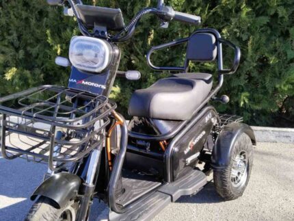 Двуместна Електрическа Триколка MaxMotors Pudding 1200W Black