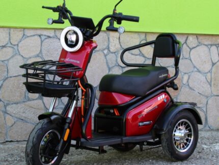 Двуместна електрическа триколка MaxMotors Pudding 1800W-48V-20Ah RED