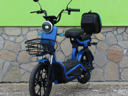 Електрически двуместен скутер – велосипед MaxMotors със 18" гуми, 750W, 48V/20Ah