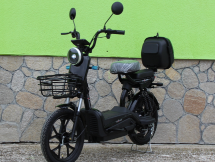 Електрически двуместен скутер – велосипед MaxMotors със 18″ гуми, 750W, 48V/20Ah