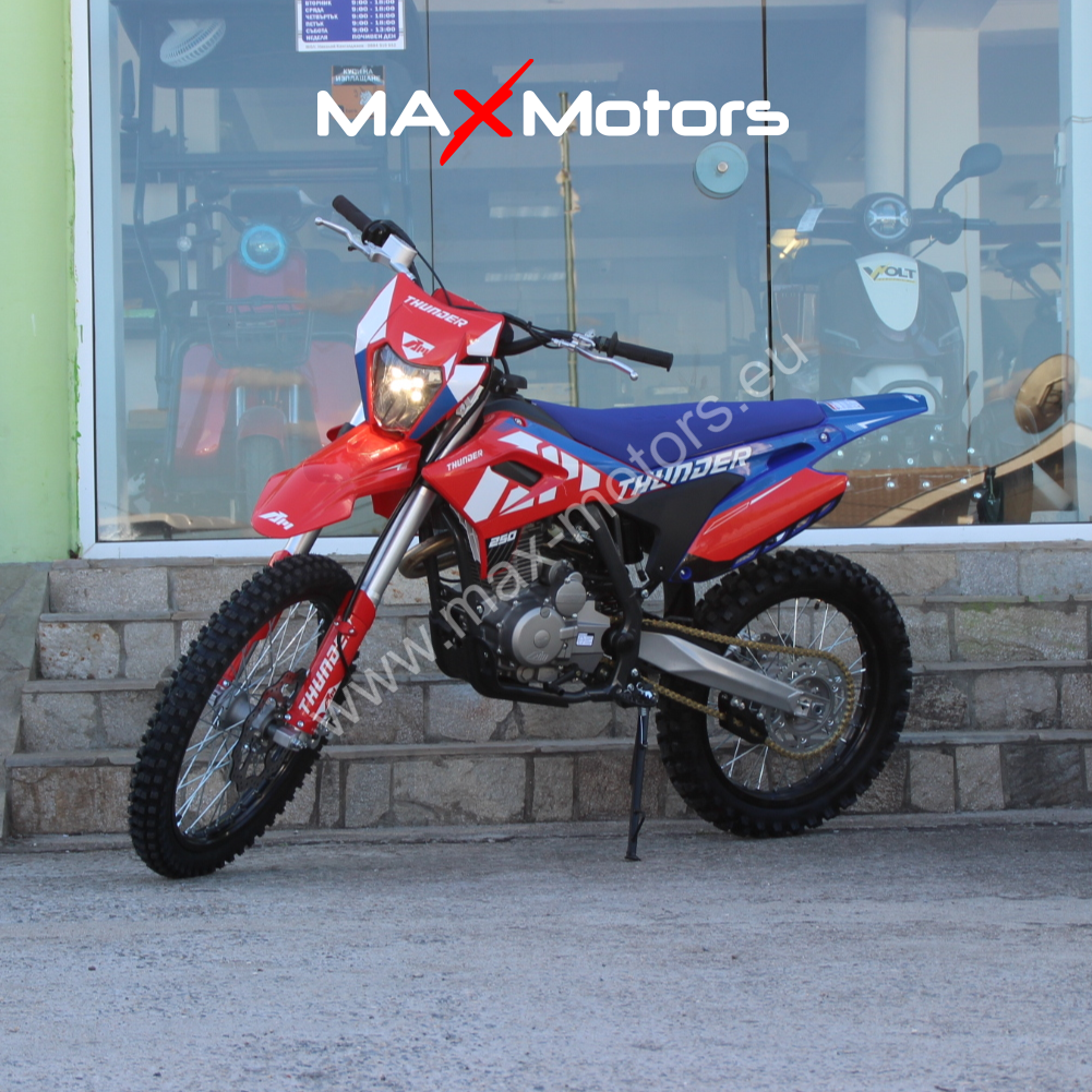 Кросов Мотор 250 кубика Thunder Storm MX-F 250 Enduro Ел старт +лед фар